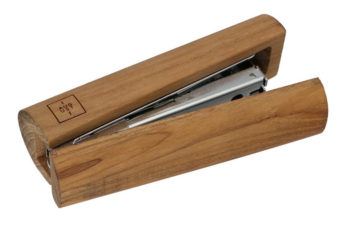 Wooden Stapler premium Sustainable Teak Wood Etsy