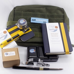 6x4ins (12 half pans) JustGoSketching Kit *USA tariff paid