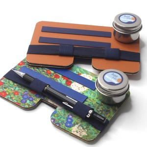 A6 JustGoSketching Begleiter | Mini Magnetische Reise Skizzentafel | Tasche Skizzenbuch Halter | Aquarell & Urban Sketching Kit