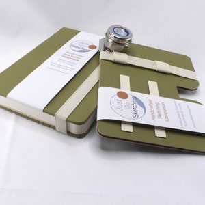 8x 6ins ( No paints) JustGoSketching kit | Handcrafted | 40 page sketchbook | Optional case