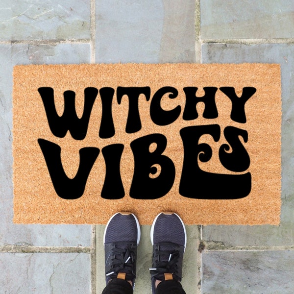 Witchy vibes SVG Doormat SVG Door mat Svg Halloween Png Welcome mat Svg Front door mat Svg Doormat Svg files Door mat Svg file Fall doormat