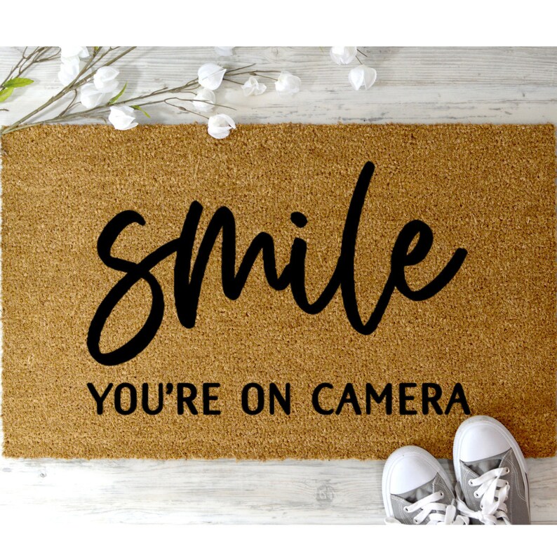 Download Smile You Re On Camera Svg Doormat Svg Door Mat Svg Welcome Mat Svg Front Door Mat Doormat Svg Files Door Mat Funny Door Mat Svg Porch Svg Clip Art Art Collectibles