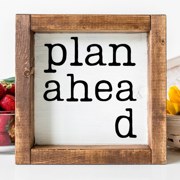 Plan Ahead - Etsy