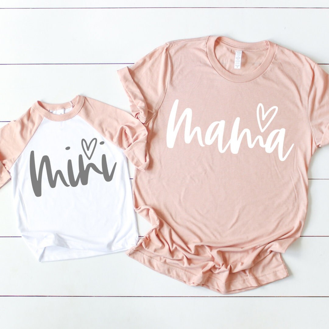 Mama Mini SVG Cricut Cut File Svg Valentine Mommy and Me - Etsy Canada