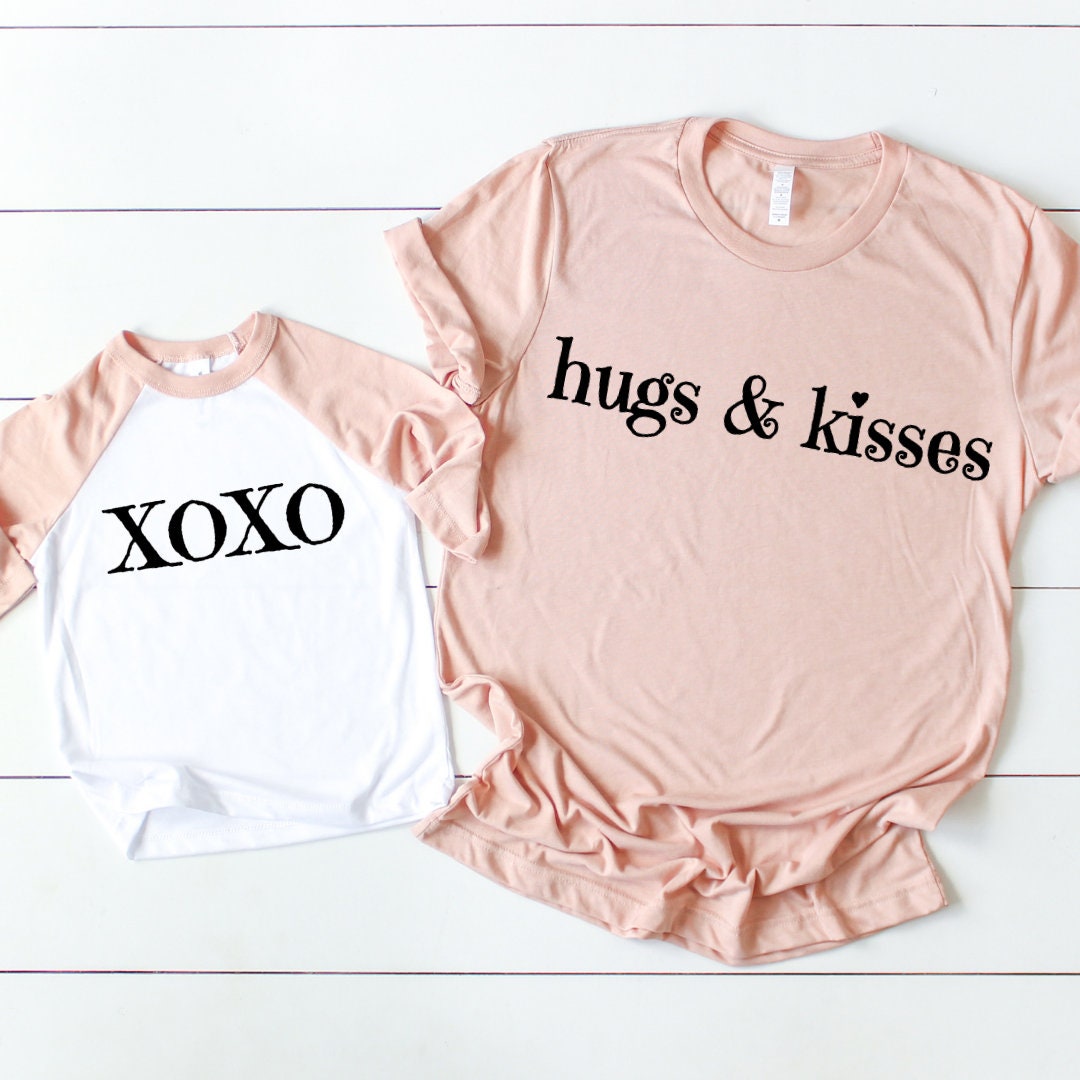 Hugs & Kisses Xoxo SVG Cricut Cut File Svg Cut Files Tshirt Svg Mommy ...