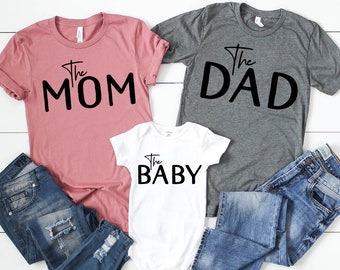Mom Dad Baby Shirts | Etsy Australia
