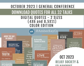 October 2023 Conference Quotes: Ministering Gifts (Digital Download)