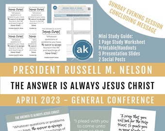 Russell M. Nelson - La réponse est toujours Jésus-Christ - Guide d'étude (téléchargement numérique)