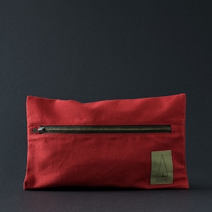 Vintage Reißverschluss-Beutel, handgefertigt aus alten Zelt Leinwand, Leinwand Reißverschluss-Beutel, Null Abfall, Reißverschluss-Tasche, Toilettentasche, Kosmetiktasche, Bleistift Fall