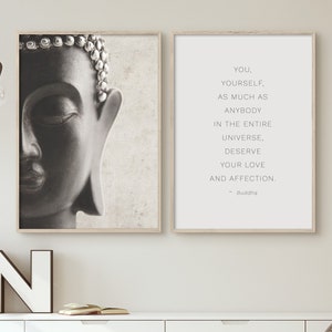 Buddha Print Set Set of 2 Wall Art Printable Buddha Wisdom - Etsy