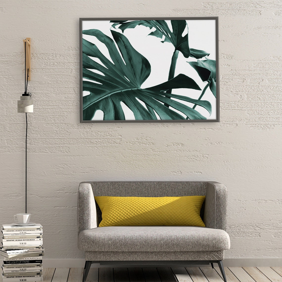 Monstera Poster Tropical Leaves Wall Art Tropical Beach Home | Etsy