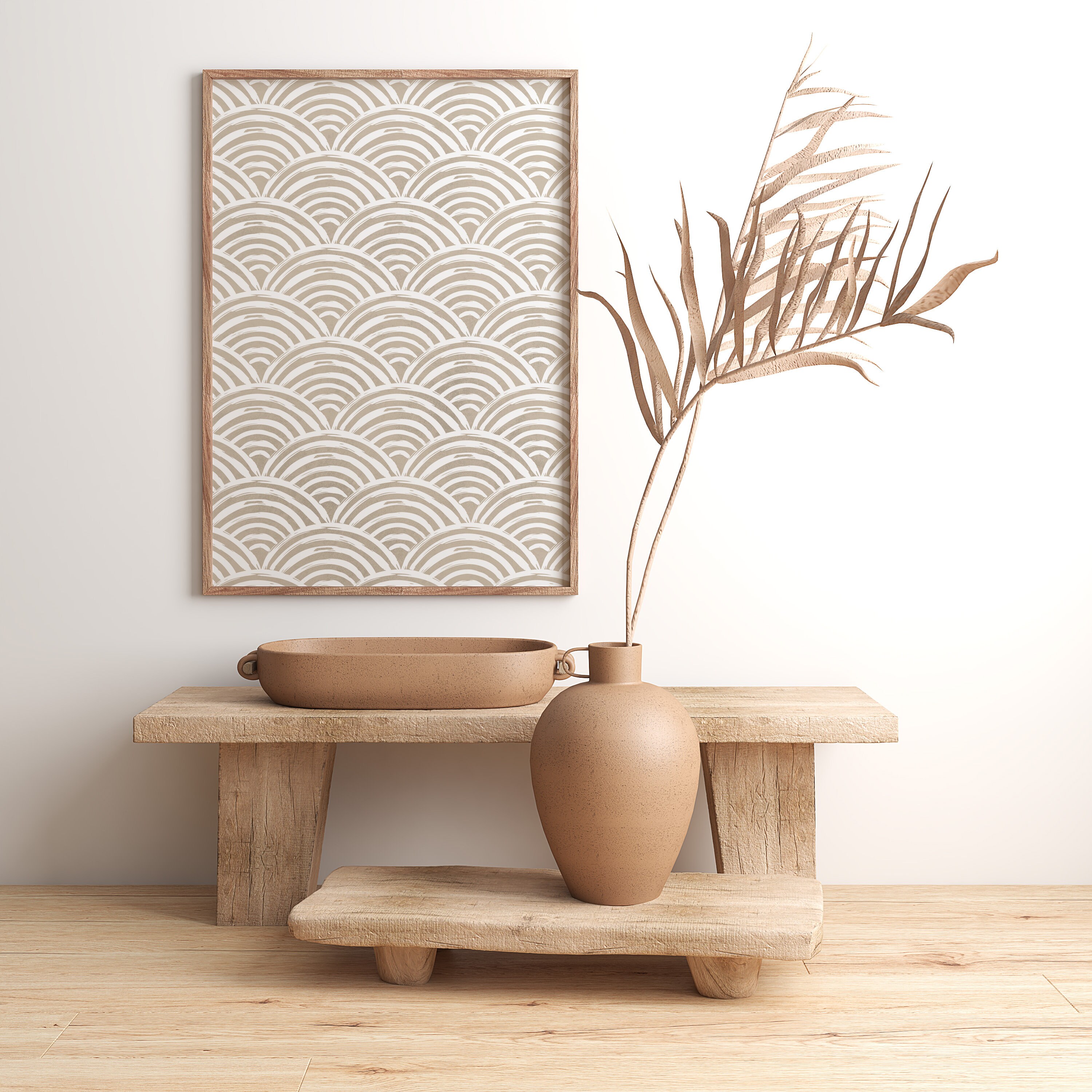 Set of 3 Japandi Wall Arts Print Set of 3 Abstract Prints - Etsy