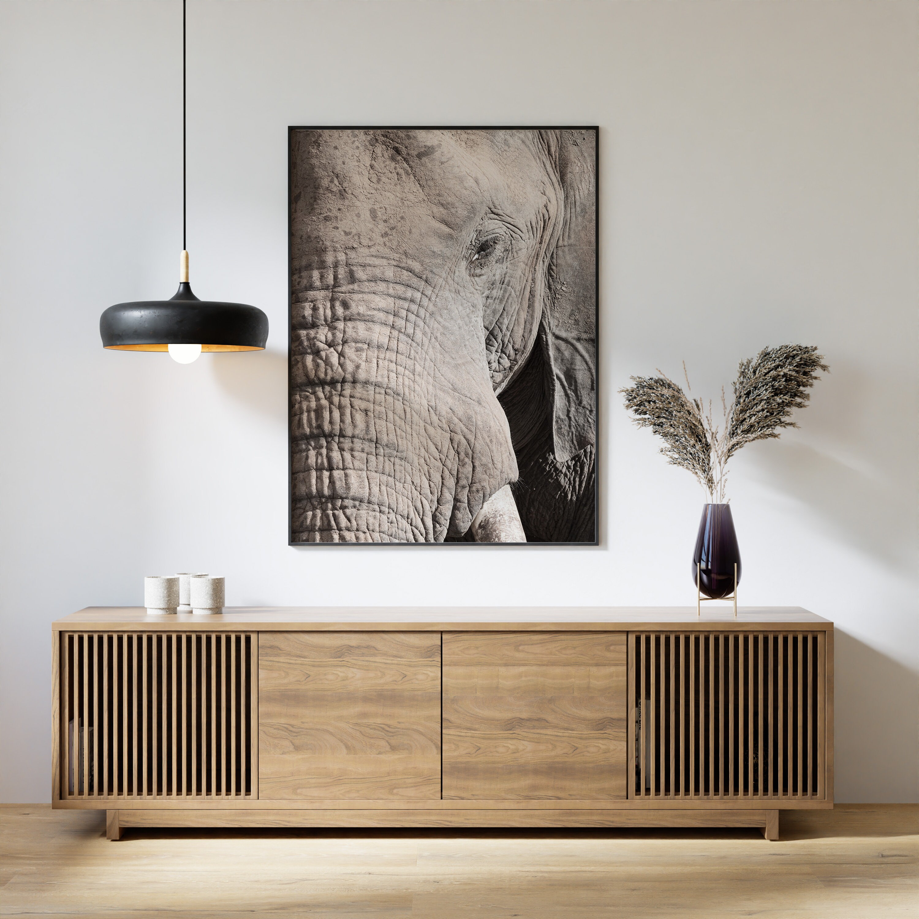 Elephant Print Elephant Wall Art Printable Safari Animal | Etsy