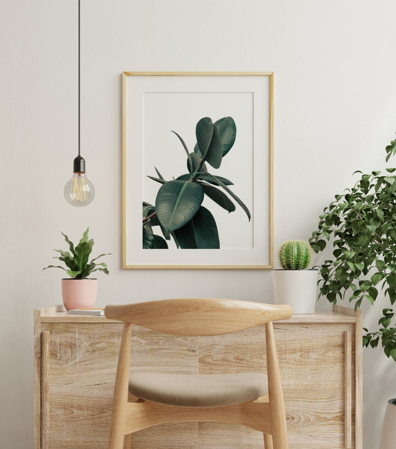 Tropical Plant Print Tropical Plant Wall Art Tropical Leaf Etsy