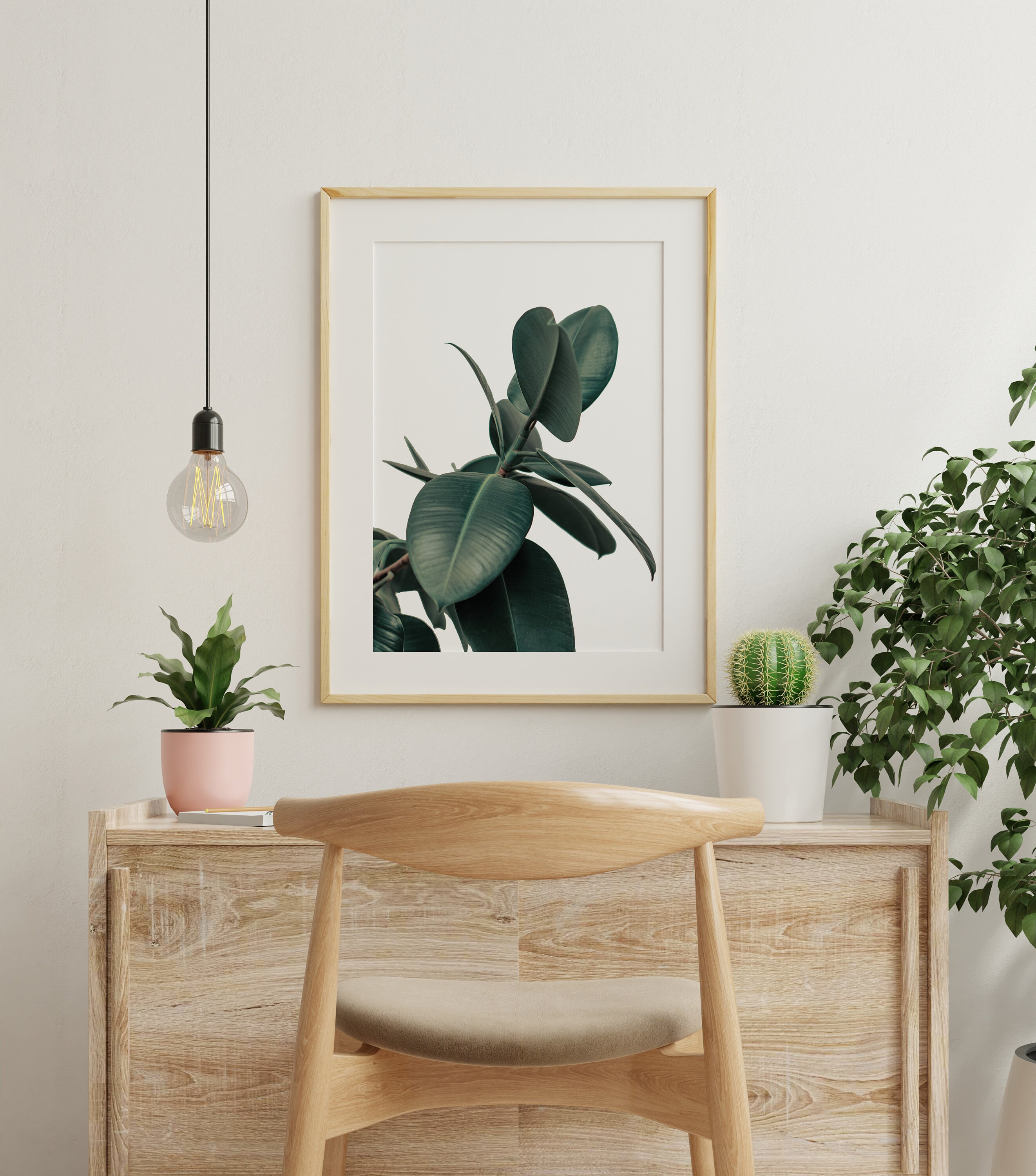 Tropical Plant Print Tropical Plant Wall Art Tropical Leaf Etsy