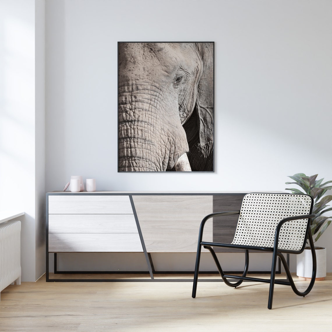 Elephant Print Elephant Wall Art Printable Safari Animal | Etsy
