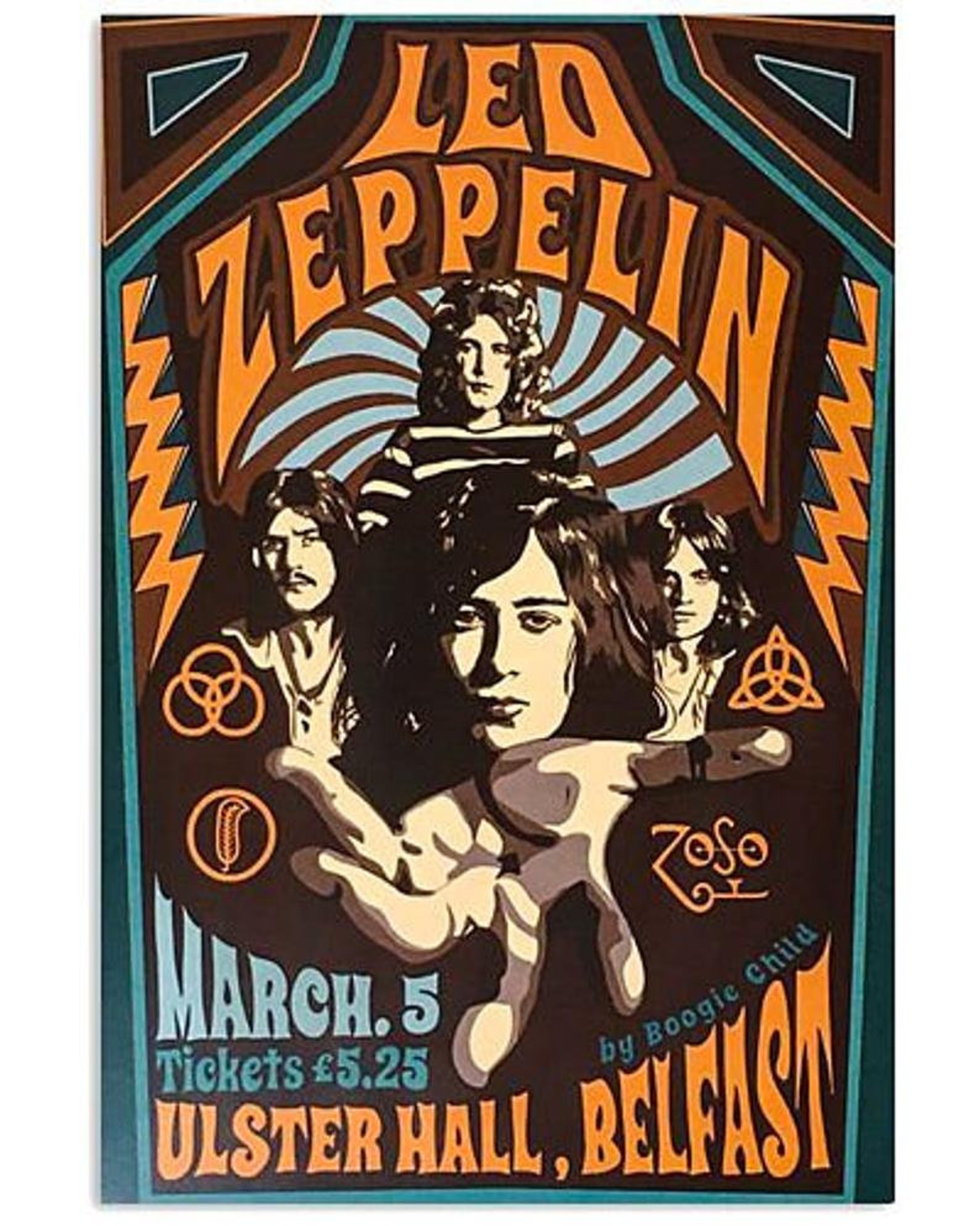 Led Zeppelin Canvas Frame/Poster No Frame Etsy