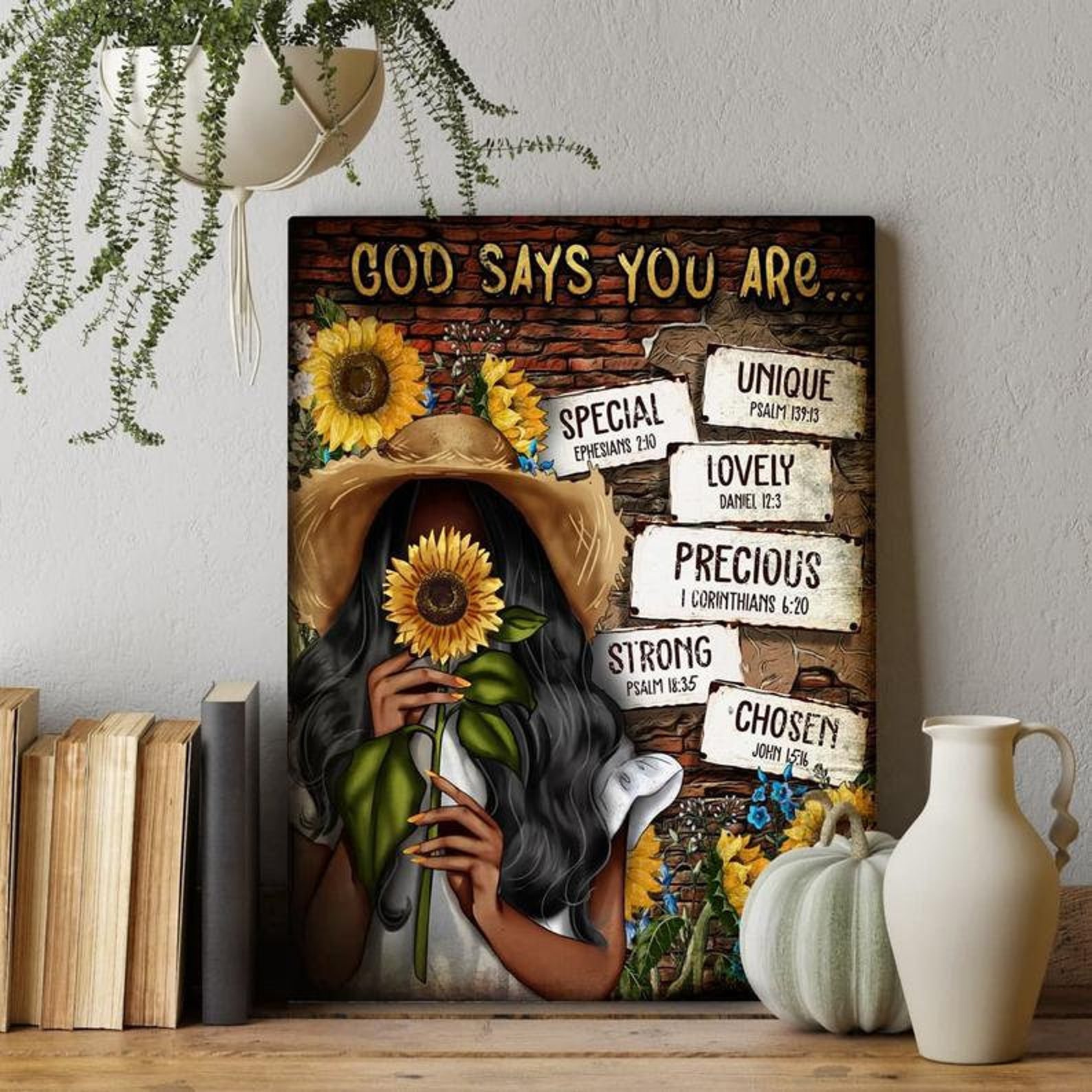 God Says You Are Canvas Frame/Poster No Frame Etsy