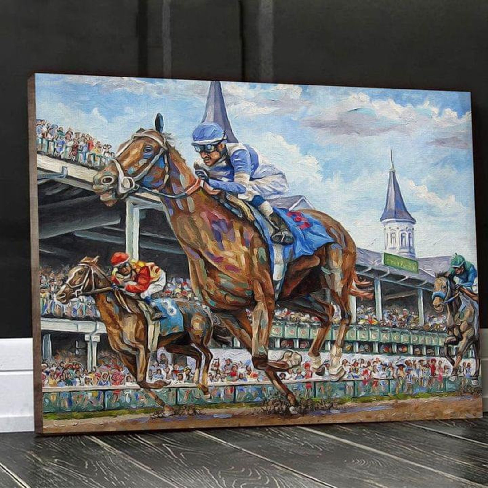 Horse Racing Art Canvas Frame/Poster No Frame Etsy