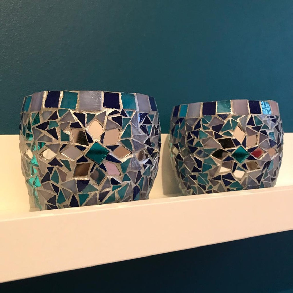 Handcrafted Mosaic Tea Light Holders Etsy