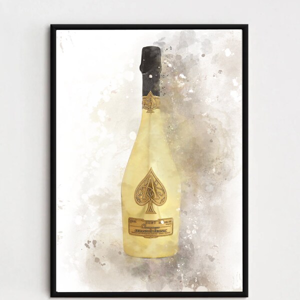 Ace of Splatter Gold Print - France | Dressing Room Art - France | Affiche mode | Téléchargement numérique | Imprimer |