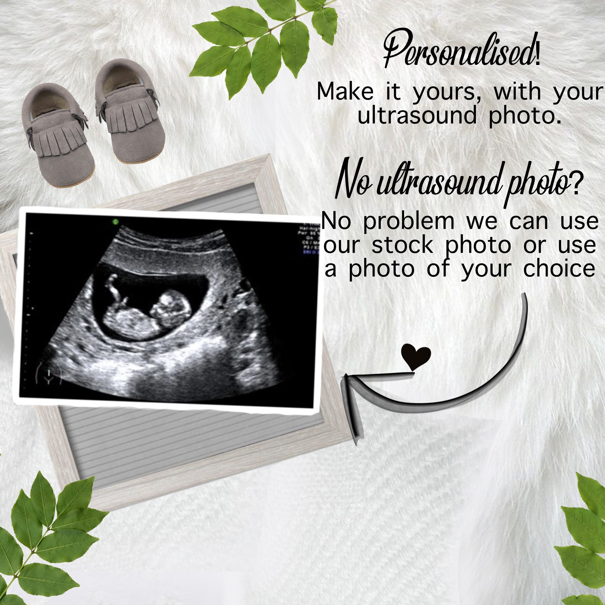 Digital Pregnancy Announcement Instagram Social Media Baby Etsy