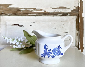 Vintage Nikko Double Phoenix Ironstone Blue and White Transferware Creamer | Bluebelle Pattern | Vintage Ironstone | Cottage Decor