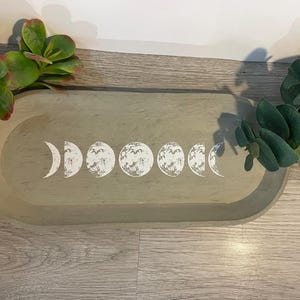 Moon Phases Tray | Moon ring dish | Moon ring tray | Handmade jewelry tray | Phases of the moon