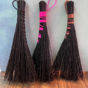 Mini Black Broom | Rustic Broom Decor | Witch Broom