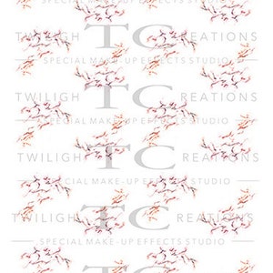Temporary Tattoo - Vessels Veins - Single Design 03
