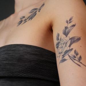 Temporary Tattoo - Rose