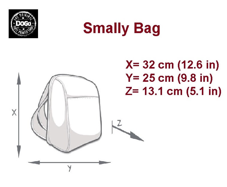Handmade by Best Turkish manufacturer. DOGO Here For You Small Bag Mini Backpack Vegan Light Backpack