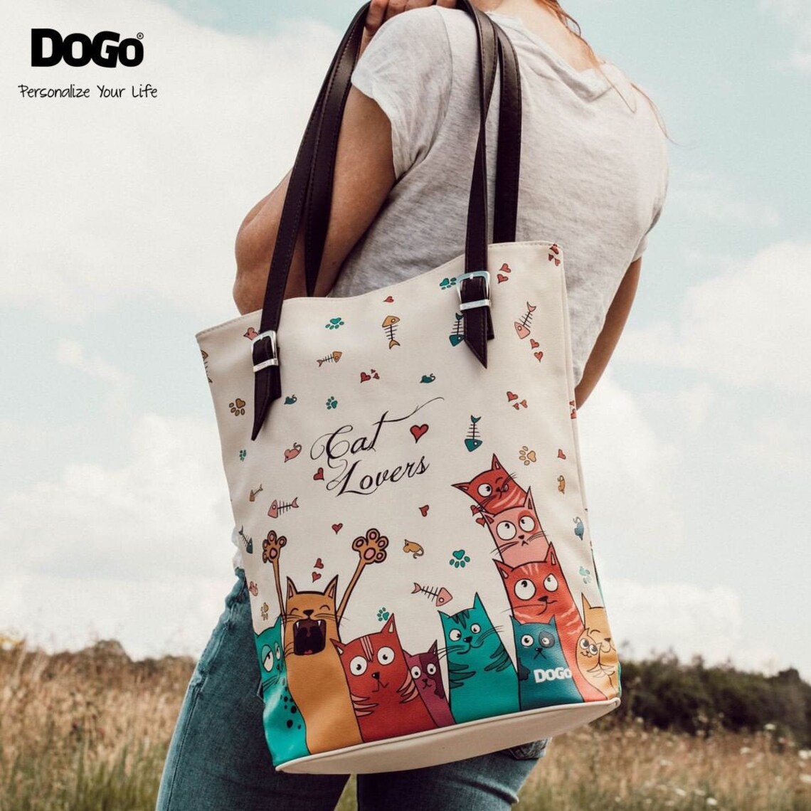 Shoulder Bag for Women DOGO Cat Lovers Tall Bag Etsy