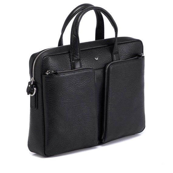 womens black briefcase