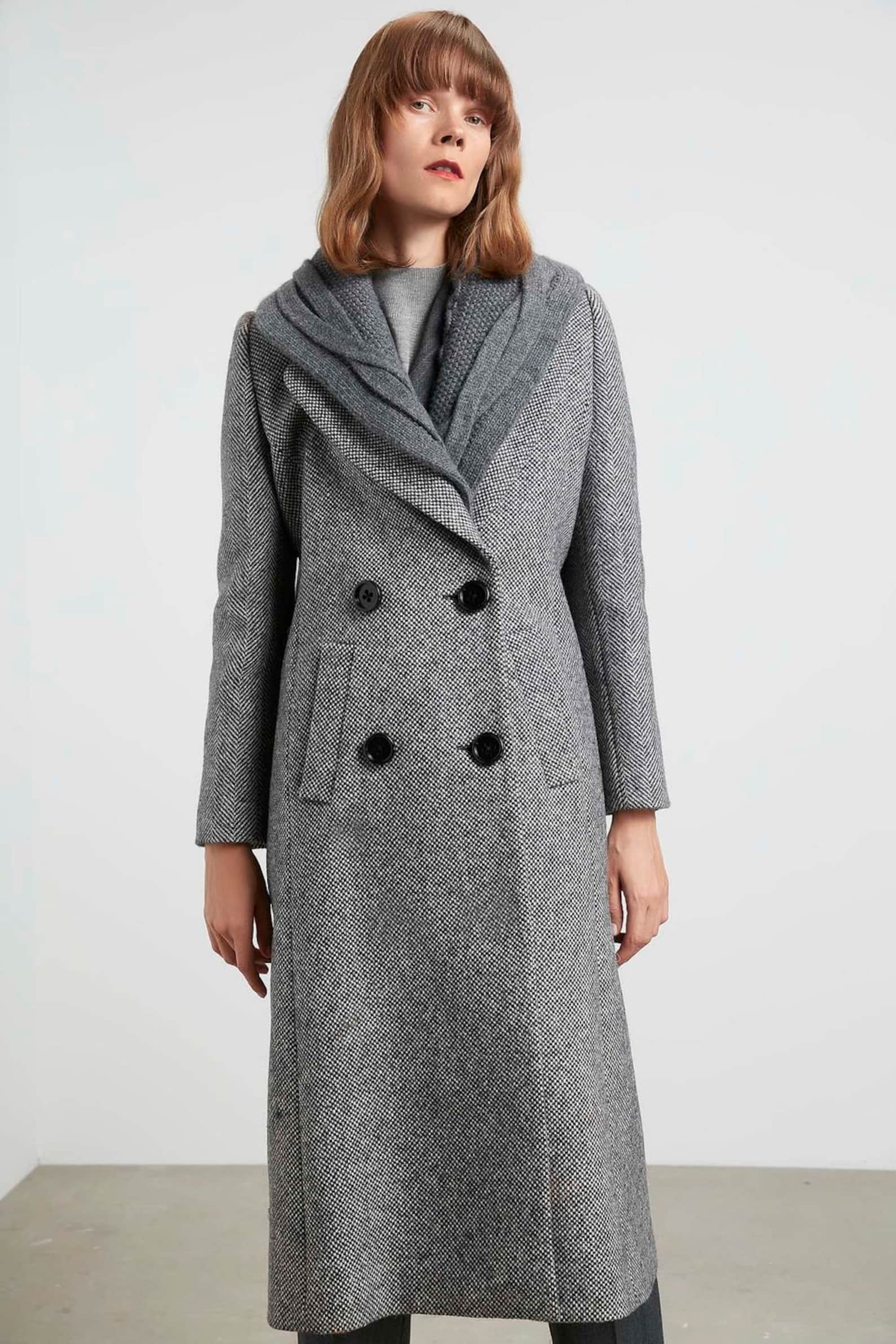 Manteau de laine femmes 100% laine | Etsy