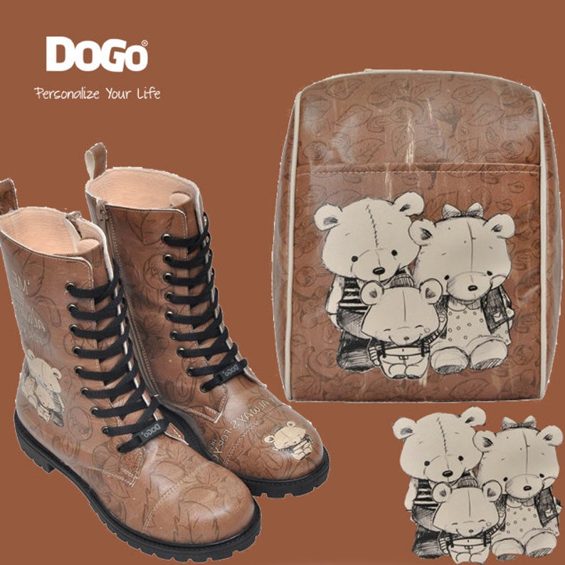 Handmade by Best Turkish manufacturer. DOGO Here For You Small Bag Mini Backpack Vegan Light Backpack