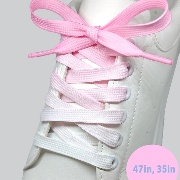 Gradient PINK shoelaces, tie dye shoelaces, shoelaces for sneakers, pink shoelaces, pink shoe strings