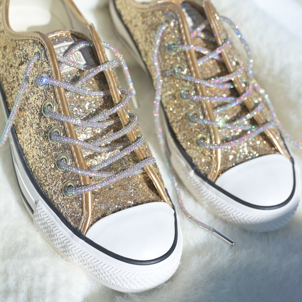 Luxury Rhinestone Crystals Shoelaces for Converse sneakers