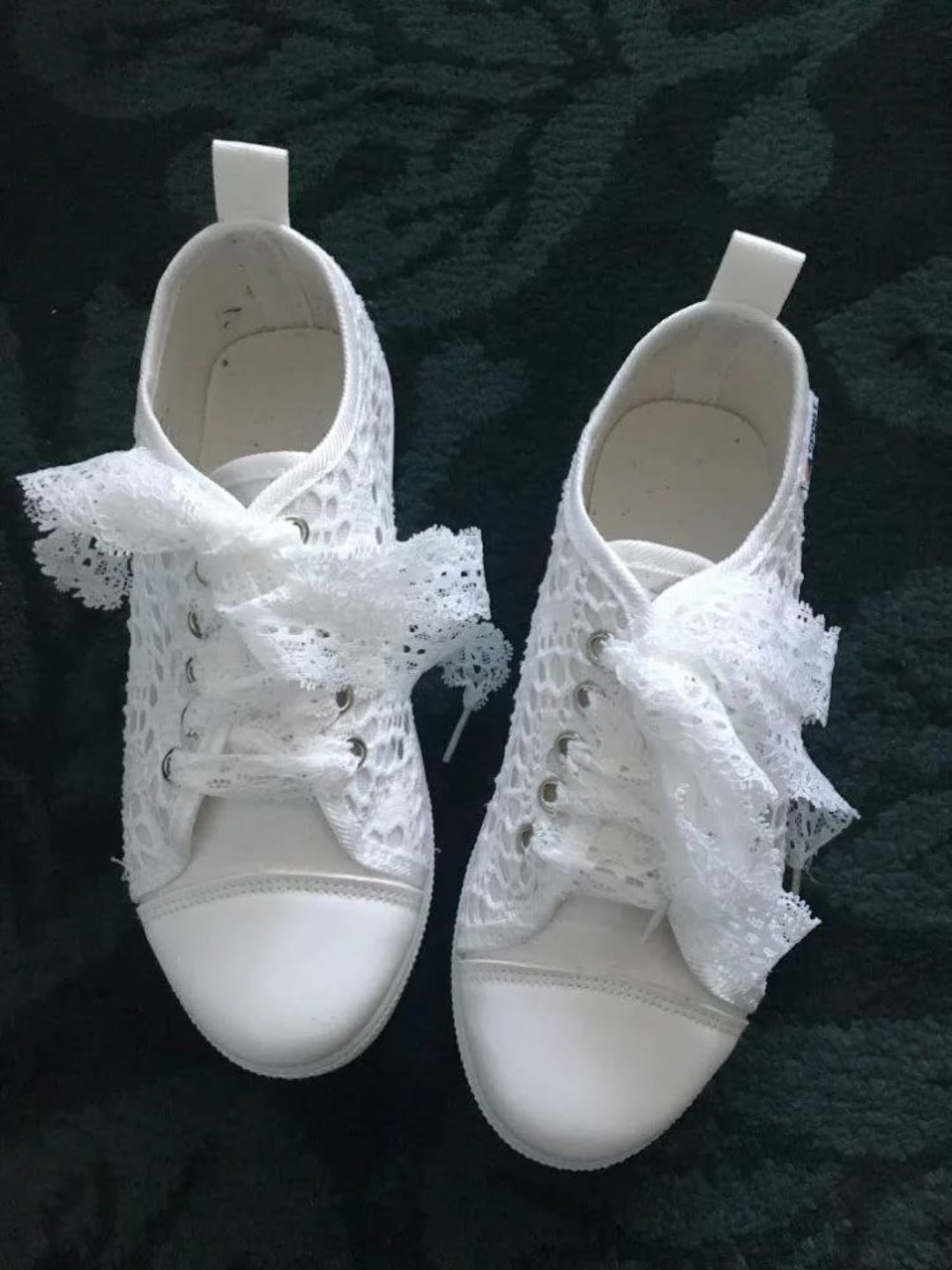 DELICATE Shoe Laces for Wedding Bride Shoes White Wedding