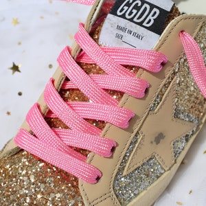Rope Crystal Rhinestone Shoe Laces with Gold Aglets