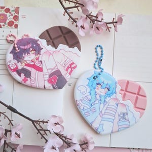 Aoba and Towa chocolate heart charm dramatical murder slow damage