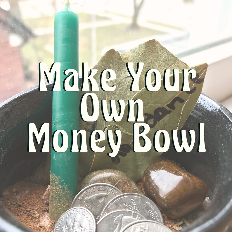 Money Bowl Kit Make Your Own Abundance Spell Bowl Money Etsy