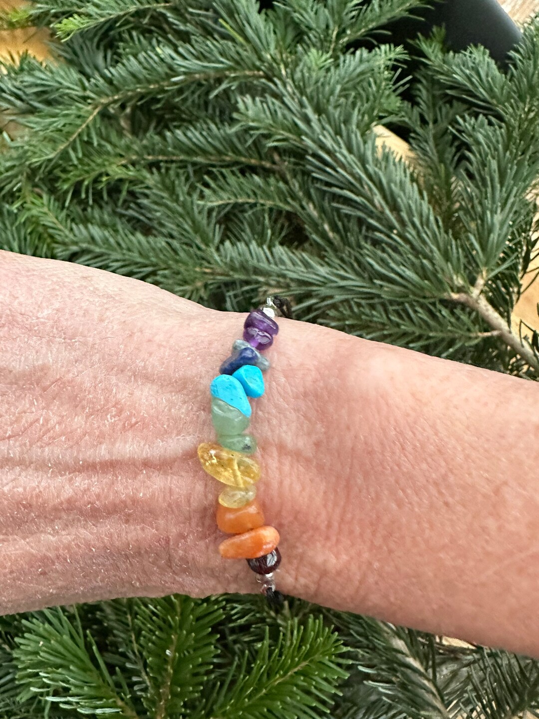 Chakra Bracelet Healing Stones Chakras Bracelet Advent Etsy