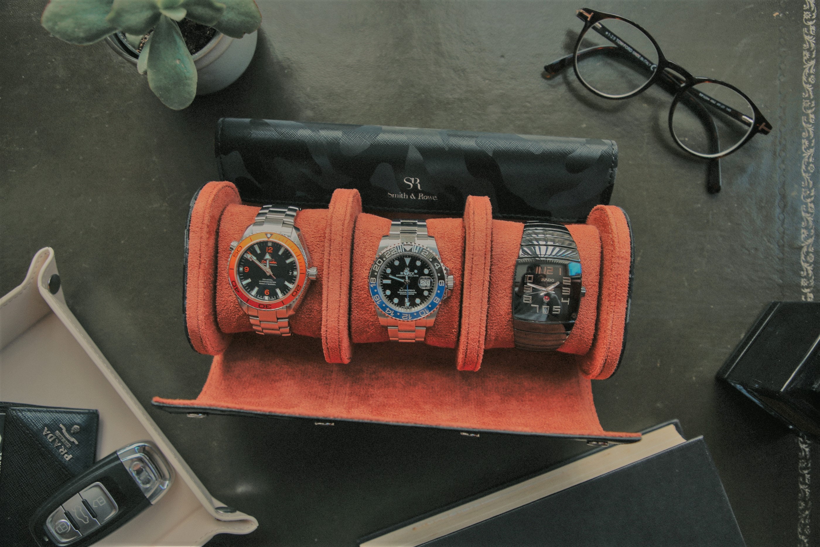 Watch Roll Leather Travel Case 3 Luxury Storage Watch Box Camo -   Finland