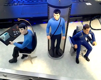Décorations Hallmark Star Trek, lot de 3 McCoy 1997+Spock 1998+ Archer 2003