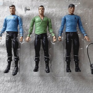 Star Trek Original Series Action Figures Kirk+ Spock + McCoy Art Asylum