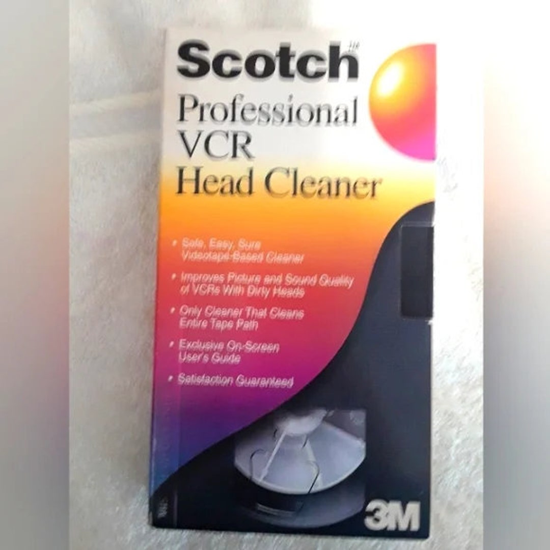 Scotch Dry Type VCR Head Cleaner Tape Etsy