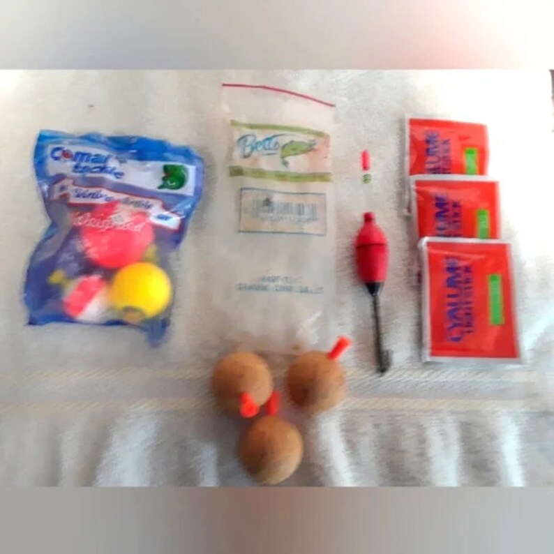 Fishing Bobber Floats Lot Styrofoam, Cork Light up Vintage Etsy