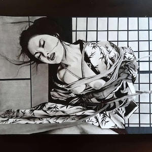 Japanese Art Original Drawing
