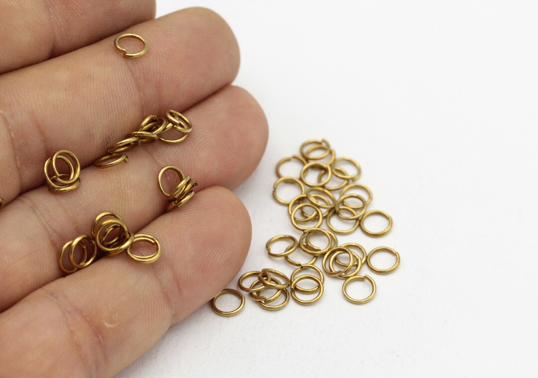 Anneaux De Saut En Métal, 200 Pièces/lot, 4 5 6 8 10 12mm, Connecteurs D'anneaux Fendus En Argent Doré Pour La Fabrication De Bijoux, Fournitures D'accessoires De Bricolage